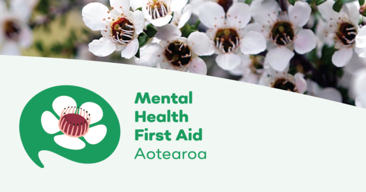 Official Mental Health First Aid Aotearoa logo and programme artwork